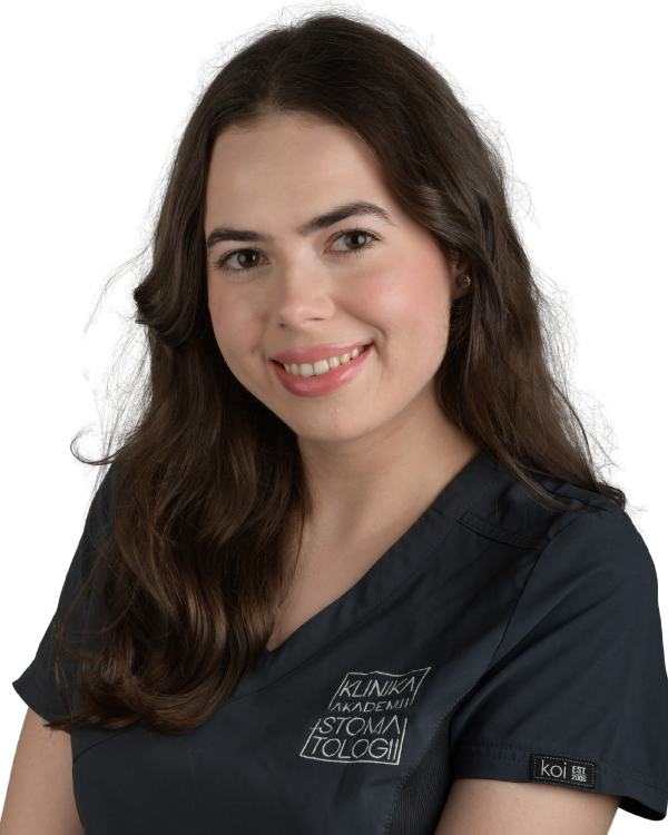 Patrycja Gontar asystentka stomatologiczna. Klinika Akademii Stomatologii w Łodzi