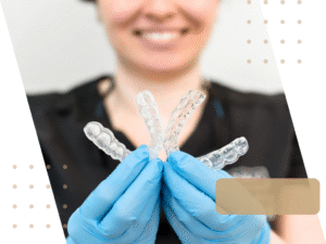 Nakładki prostujące zęby. Klinika Akademii Stomatologii w Łodzi.